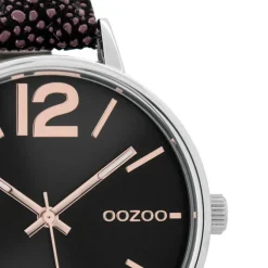 Oozoo Damen Armbanduhr Timepieces C9484 38mm Leder lila schwarz UOC9484