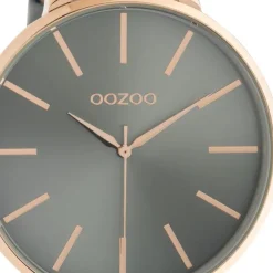 Oozoo Damen Armbanduhr Timepieces C10713 Analog Leder blaugrau UOC10713