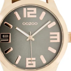 Oozoo Damen Armbanduhr Timepieces C1156 Analog Leder rot UOC1156