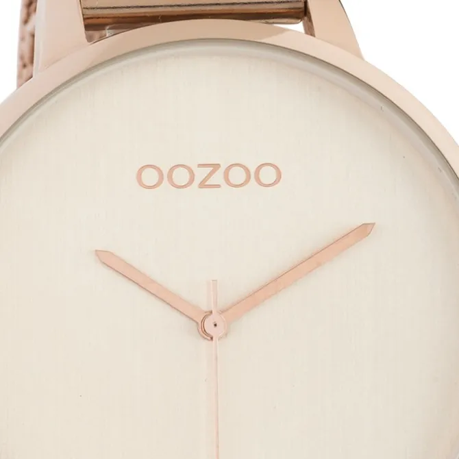 Oozoo Damen Armbanduhr Timepieces Analog Metall rosegold UOC10864