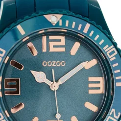 Oozoo Damen Armbanduhr Timepieces Analog Silikon grünblau UOC5052A