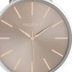 Oozoo Damen Armbanduhr Timepieces C10711 Analog Leder pinkgrau UOC10711