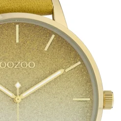 Oozoo Damen Armbanduhr Timepieces Analog Leder gelb UOC10833