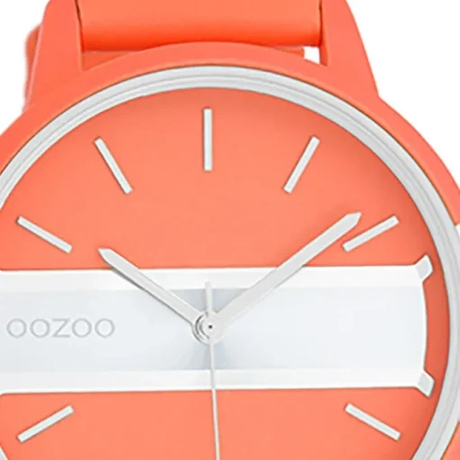 Oozoo Damen Armbanduhr Timepieces Analog Leder orange UOC11190