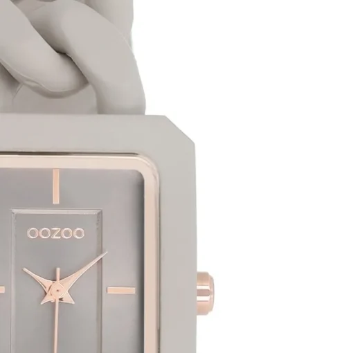 Oozoo Damen Armbanduhr Timepieces Analog Kunststoff taupe braun UOC11275