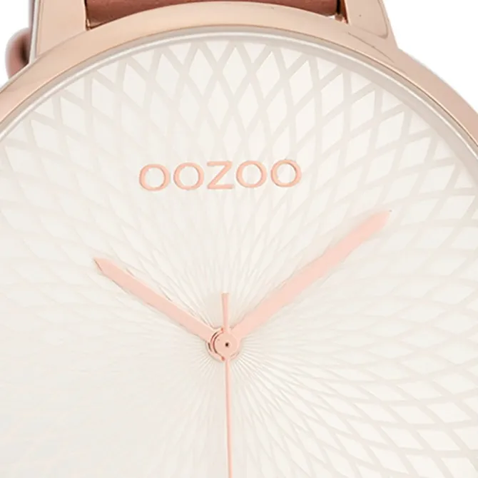 Oozoo Damen Armbanduhr Timepieces Analog Leder rosa UOC9725A