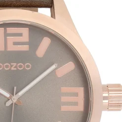 Oozoo Damen Armbanduhr Timepieces Analog Leder dunkelbraun UOC1108A