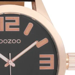 Oozoo Damen Armbanduhr Timepieces Analog Leder schwarz UOC1109A