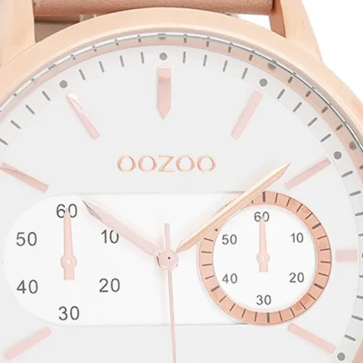 Oozoo Damen Armbanduhr Timepieces Analog Leder rosa UOC9056A