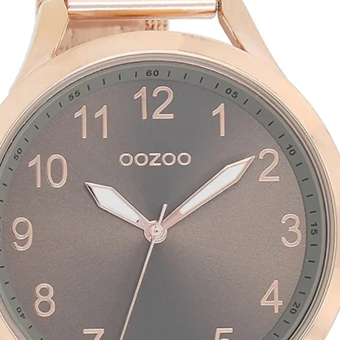 Oozoo Damen Armbanduhr Timepieces Analog Metall rosegold UOC9117A