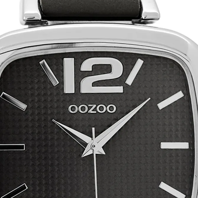 Oozoo Damen Armbanduhr Timepieces Analog Leder schwarz UOC9183A