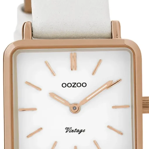 Oozoo Damen Armbanduhr Timepieces Analog Metall weiß UOC9941A