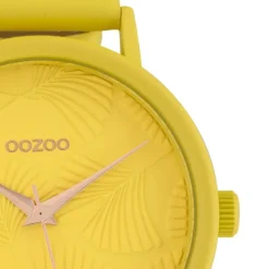 Oozoo Damen Armbanduhr Timepieces C10395 Quarzwerk Leder gelb UOC10395
