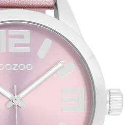 Oozoo Damen Armbanduhr Timepieces Analog Leder rosa UOC1083A