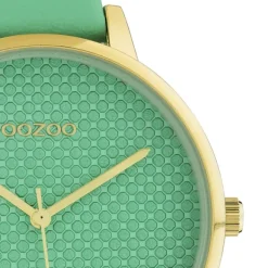 Oozoo Damen Armbanduhr Timepieces C10593 Analog Leder mintgrün UOC10593