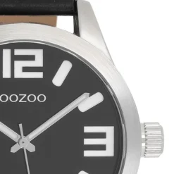 Oozoo Damen Armbanduhr Timepieces C1054 Analog Leder schwarz UOC1054A