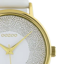 Oozoo Damen Armbanduhr Timepieces C10576 Analog Leder weiß UOC10576