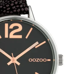 Oozoo Damen Armbanduhr Timepieces C10459 Analog Leder schwarz braun UOC10459