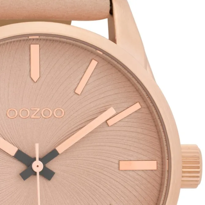 Oozoo Damen Armbanduhr Timepieces Analog Leder rosa UOC9626A
