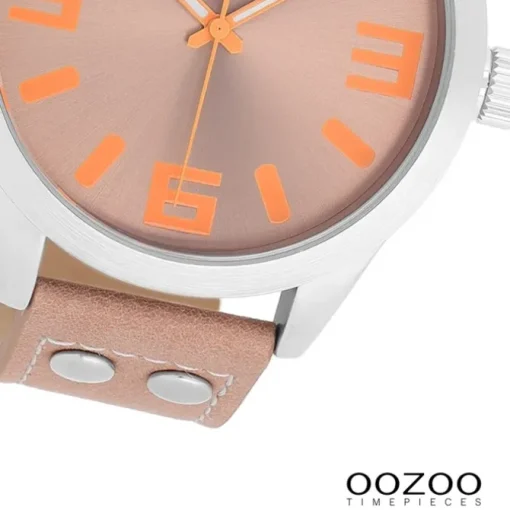 Oozoo Damen Armbanduhr Timepieces Analog Leder rosa UOC1088A