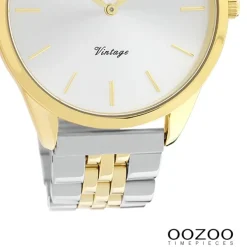 Oozoo Damen Armbanduhr Timepieces Analog Metall silber gold UOC9984A