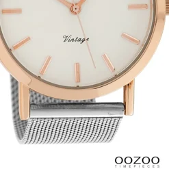 Oozoo Damen Armbanduhr Timepieces Analog Metall silber UOC9996A