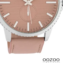 Oozoo Damen Armbanduhr Timepieces Analog Leder rosa UOC10331