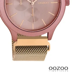 Oozoo Damen Armbanduhr Timepieces Analog Metall rosegold UOC10687