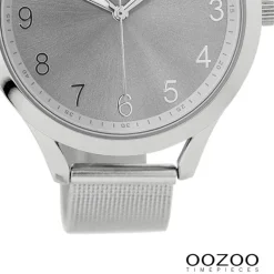 Oozoo Damen Armbanduhr Timepieces Analog Metall silber UOC9115A