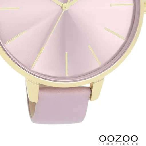 Oozoo Damen Armbanduhr Timepieces Analog Leder pastell-lila UOC11348