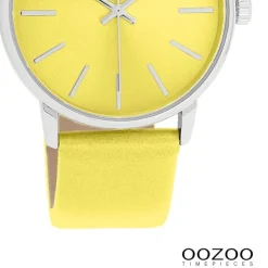 Oozoo Damen Armbanduhr Timepieces Analog Lederband gelb UOC11462