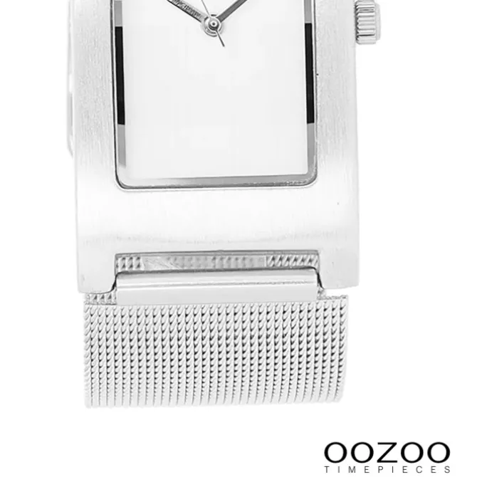 Oozoo Damen Armbanduhr Timepieces Analog Metall silber UOC1996A