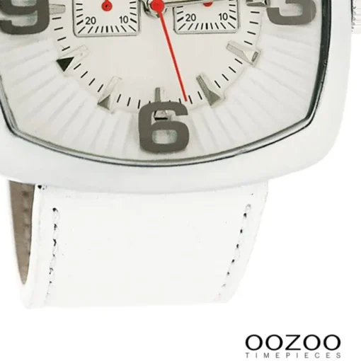 Oozoo Damen Armbanduhr Timepieces Analog Leder weiß UOC3261A