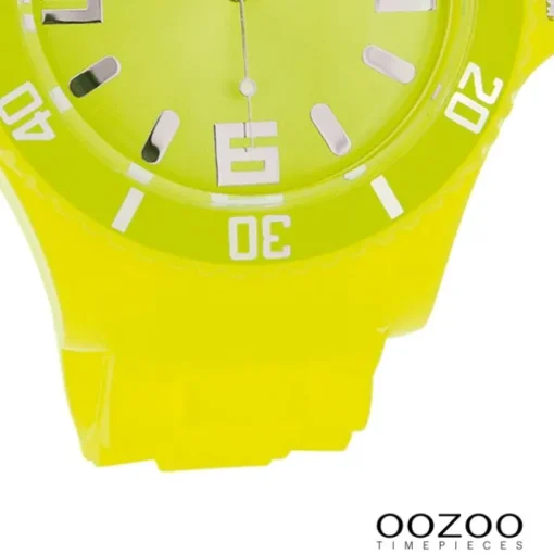 Oozoo Damen Armbanduhr Timepieces Analog Silikon gelb UOC4332A