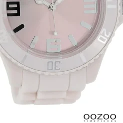 Oozoo Damen Armbanduhr Timepieces Analog Silikon rosa UOC4345A