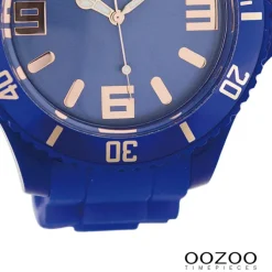 Oozoo Damen Armbanduhr Timepieces Analog Silikon dunkelblau UOC5029A
