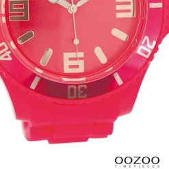 Oozoo Damen Armbanduhr Timepieces Analog Silikon pink UOC5035A