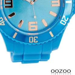 Oozoo Damen Armbanduhr Timepieces Analog Silikon blau UOC5037A