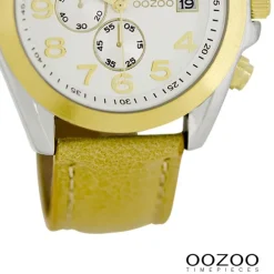 Oozoo Damen Armbanduhr Timepieces Analog Leder gelb UOC6196A