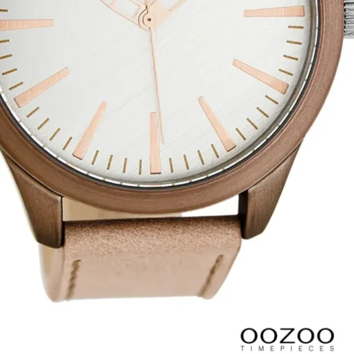 Oozoo Damen Armbanduhr Timepieces Analog Leder rosa UOC7425A