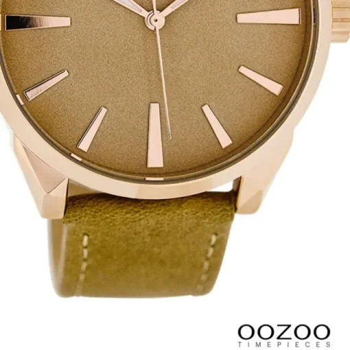 Oozoo Damen Armbanduhr Timepieces Analog Leder gelb UOC8361A