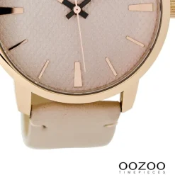 Oozoo Damen Armbanduhr Timepieces Analog Leder rosa UOC9021A