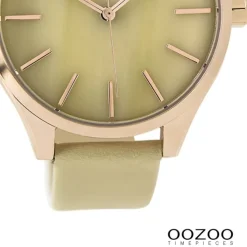 Oozoo Damen Armbanduhr Timepieces Analog Leder gelb UOC9500A