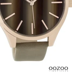 Oozoo Damen Armbanduhr Timepieces Analog Leder beige UOC9501A