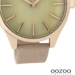 Oozoo Damen Armbanduhr Timepieces Analog Leder beige UOC9502A