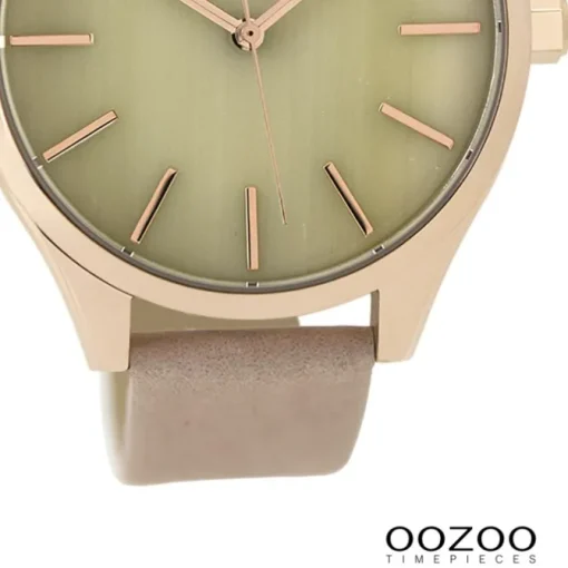 Oozoo Damen Armbanduhr Timepieces Analog Leder beige UOC9502A