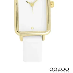 Oozoo Damen Armbanduhr Timepieces Analog Lederband weiß UOC11530