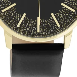 Oozoo Damen Armbanduhr Timepieces C11044 Analog Leder schwarz UOC11044