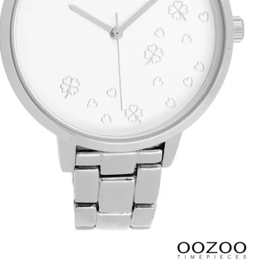 Oozoo Damen Armbanduhr Timepieces Analog Edelstahl silber UOC11120