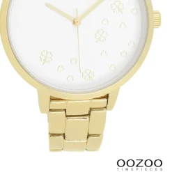 Oozoo Damen Armbanduhr Timepieces Analog Edelstahl gold UOC11122